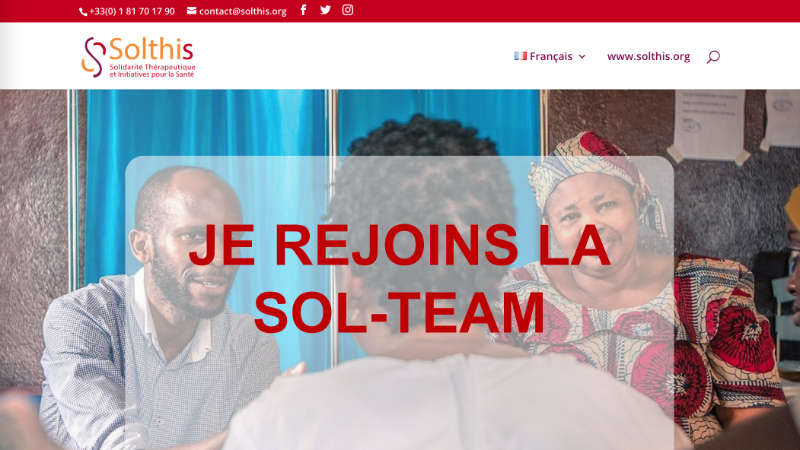 Site web - J'agis avec Solthis