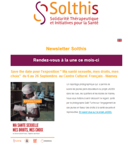 Newsletter Solthis - Aout 2018