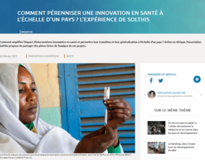 « Comment pérenniser une innovation en santé à l'échelle d'un pays ? L'expérience de Solthis »