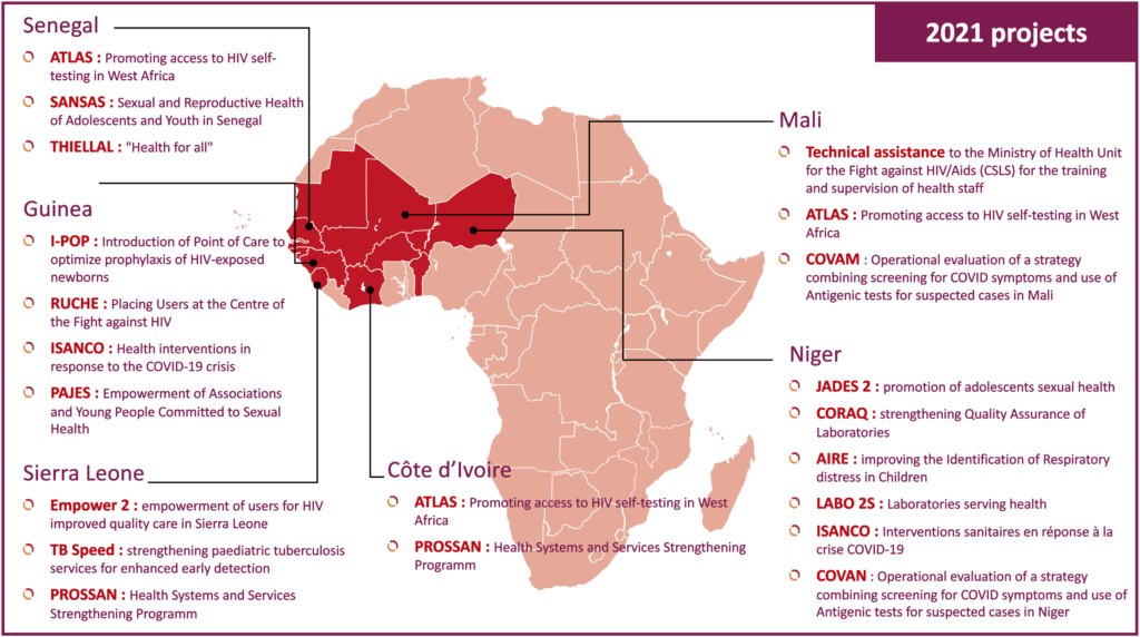 Solthis projects in 2022
