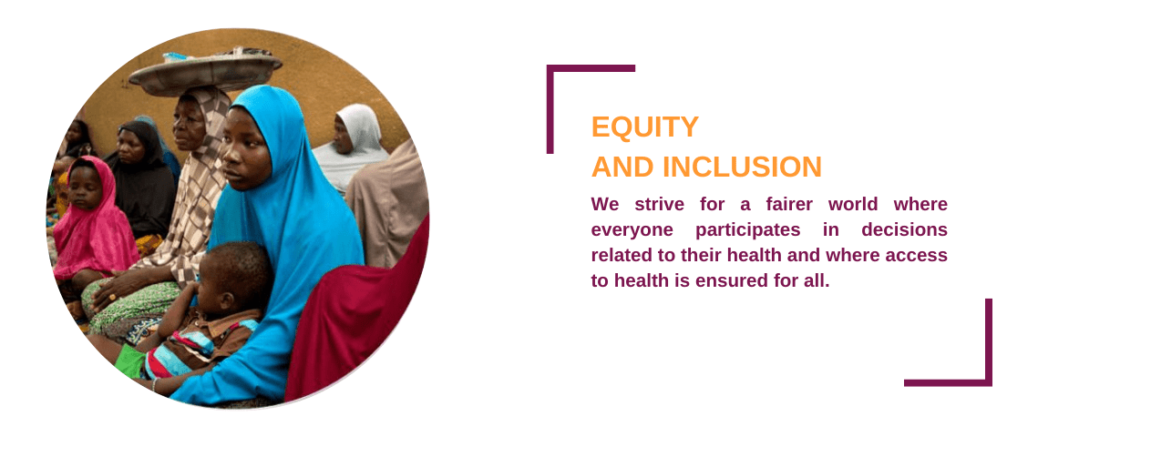 Our values: EQUITY AND INCLUSION 