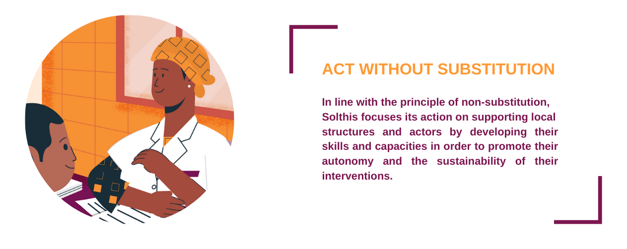 Principle of action: act without substitution 